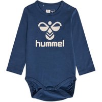 hummel hmlFLIPS langarm Baby-Strampler Kinder 7642 - dark denim 56 von Hummel