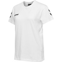 hummel GO Baumwoll T-Shirt Damen kurzarm white XL von Hummel