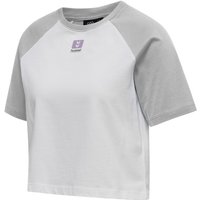 hummel hmlLGC NAYA Cropped T-Shirt Damen light grey melange XL von Hummel