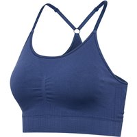 hummel hmlMT DEFINE Seamless padded Sport-BH Damen 7507 - blue indigo L von Hummel