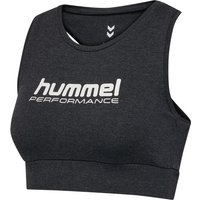 hummel hmlPULSE Logo Low Support Sport-BH Damen 2508 - black melange L von Hummel