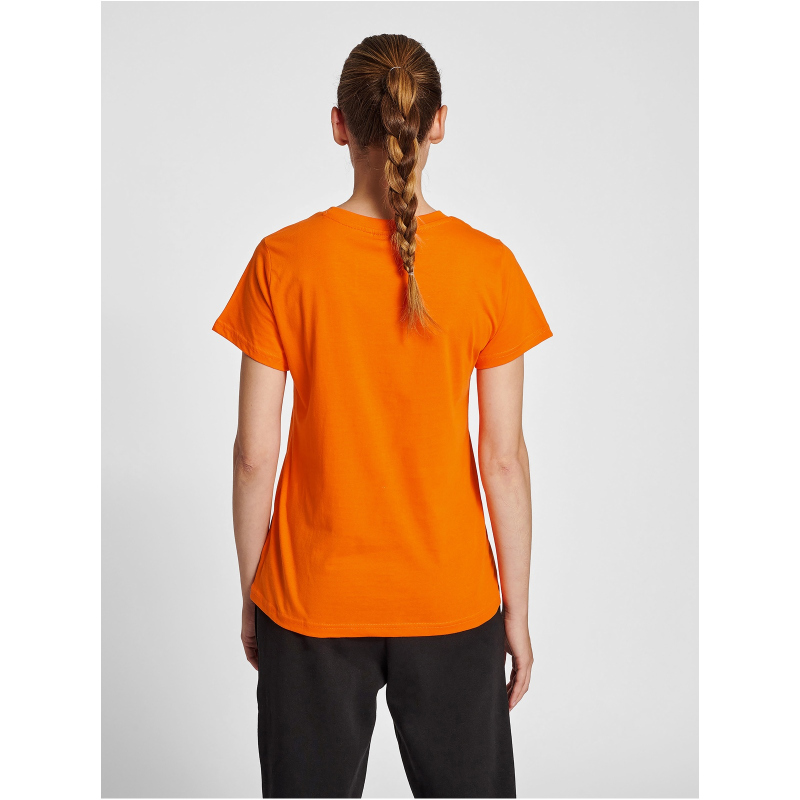 hummel hmlRED Basic T-Shirt Damen orange tiger L von Hummel