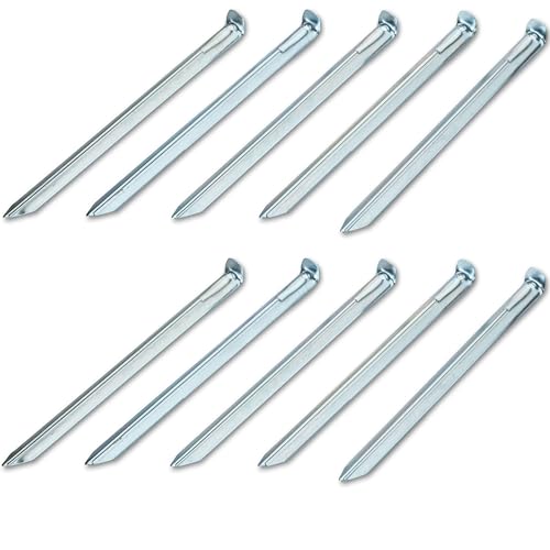 10 Stück Stahl Hering 30 cm - V-Profil - Zelthering weiche feuchte Boden Zeltnagel Zeltpflock Erdspieß Camping Zubehör Outdoor Set 10 Stück Stahl Hering 30 cm - V-Profil - Zelthering weiche feuchte Boden Zeltnagel Zeltpflock Erdspieß Camping Zubehör Outdoor Set von Hummelladen