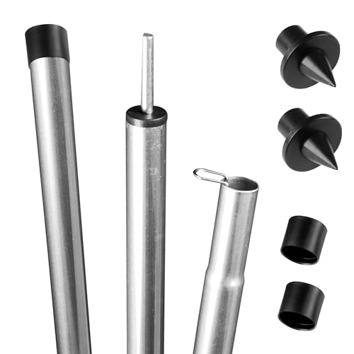 2X Stahl Zeltstange - mit Spitze - Teleskopstange 140-200 cm - Aufstellstange | Tarpstange - Sonnensegel 2X Stahl Zeltstange - mit Spitze - Teleskopstange 140-200 cm - Aufstellstange | Tarpstange - Sonnensegel von Hummelladen