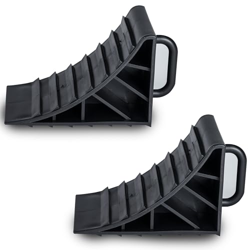 2X Unterlegkeile 15x10x9 cm für PKW Wohnmobil Wohnwagen aus Kunststoff mit Griff Bremskeil Keil Camping Zubehör Schwarz Parkhilfe Einparkhilfe Parkstopper Standkeil Auto Parken Anhänger 2X Unterlegkeile 15x10x9 cm für PKW Wohnmobil Wohnwagen aus Kunststoff mit Griff Bremskeil Keil Camping Zubehör Schwarz Parkhilfe Einparkhilfe Parkstopper Standkeil Auto Parken Anhänger von Hummelladen