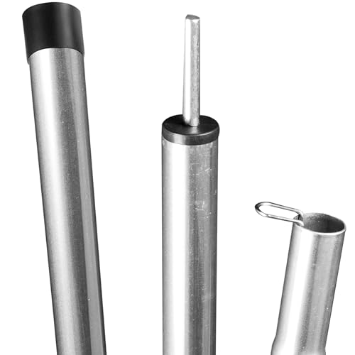 3X Stahl Zeltstange - mit Spitze - Teleskopstange 170-260 cm - Aufstellstange - Tarpstange - Sonnensegel 3X Stahl Zeltstange - mit Spitze - Teleskopstange 170-260 cm - Aufstellstange - Tarpstange - Sonnensegel von Hummelladen
