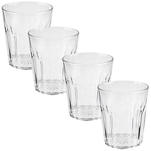 4 Stück Acryl Trinkglas KLAR 250 ml Trinkgläser - für 4 Personen - Camping Glas Set - bruchfest - Kunststoff Party Picknick Kinder Wasserglas 4 Stück Acryl Trinkglas KLAR 250 ml Trinkgläser - für 4 Personen - Camping Glas Set - bruchfest - Kunststoff Party Picknick Kinder Wasserglas von Hummelladen