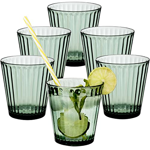 6X Campingglas aus Acryl 360ml grün - Trinkglas Acrylglas Kunststoff Wasserglas | Camping Garten Echtglasoptik Picknick Becher Kinder Senioren Longdrink Coktail 6X Campingglas aus Acryl 360ml grün - Trinkglas Acrylglas Kunststoff Wasserglas | Camping Garten Echtglasoptik Picknick Becher Kinder Senioren Longdrink Coktail von Hummelladen