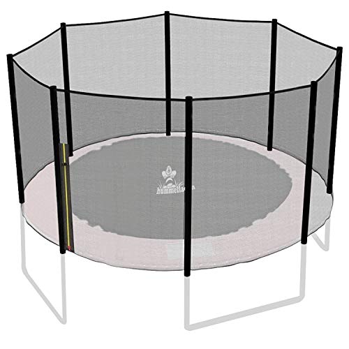 Hummelladen Trampolin Außen-Sicherheitsnetz für Ø 427 cm 8-Stangen-Trampoline - OHNE STANGEN - mit Reißverschlußöffnung am Pfosten - schwarz - Ersatzteil Hummelladen Trampolin Außen-Sicherheitsnetz für Ø 427 cm 8-Stangen-Trampoline - OHNE STANGEN - mit Reißverschlußöffnung am Pfosten - schwarz - Ersatzteil von Hummelladen