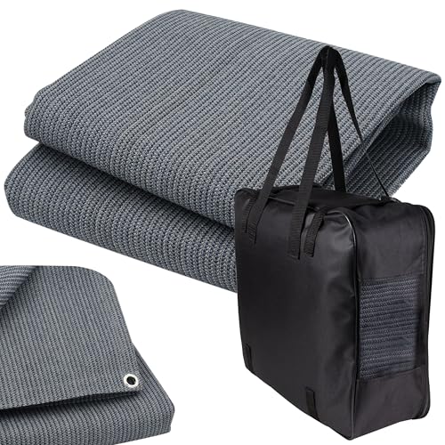 Vorzeltteppich + Heringe + Tasche - 400x400 GRAU-BLAU - Zeltteppich Zeltunterlage Outdoor Camping Vorzelt Campingteppich Vorzeltboden Vorzeltteppich + Heringe + Tasche - 400x400 GRAU-BLAU - Zeltteppich Zeltunterlage Outdoor Camping Vorzelt Campingteppich Vorzeltboden von Hummelladen