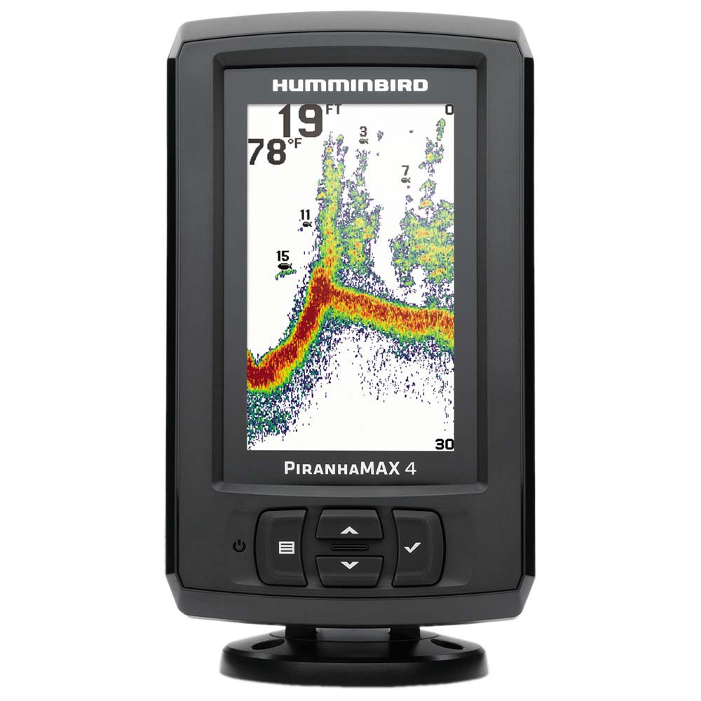 Humminbird Piranha Max 4 With Transducer Schwarz Transducer von Humminbird