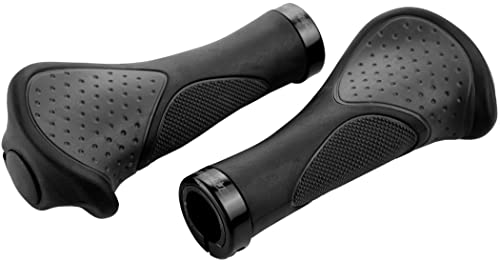 Humpert Unisex – Erwachsene Frisco 2 Lenkergriffe, schwarz/grau, 140 mm Humpert Unisex – Erwachsene Frisco 2 Lenkergriffe, schwarz/grau, 140 mm von Humpert