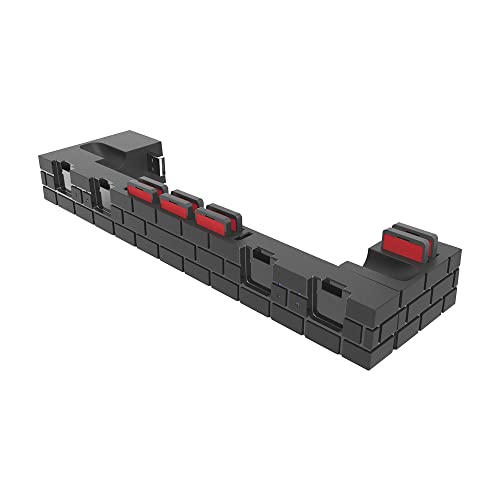 Hundor Für Switch/OLED Brick Shape 4 Controller Ladegerät Stand Ladestation 8 Slots Spielkarte für Schalter Zubehör (Braun) von Hundor