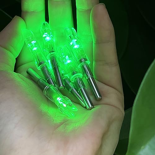 HuntaBear Beleuchtete Nocken für Pfeile mit 6,2 mm Innendurchmesser, 6 Stück, Grün HuntaBear Beleuchtete Nocken für Pfeile mit 6,2 mm Innendurchmesser, 6 Stück, Grün von HuntaBear