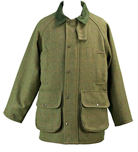 Hunter Outdoor Tweed-Jacke für Herren, Dunkelgrün, XXL von Hunter Outdoor