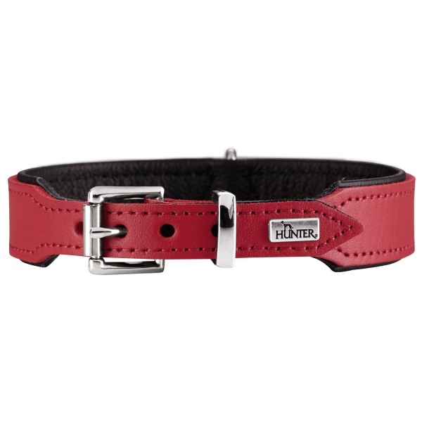 Hunter - Halsband Basic - Hundehalsband Gr Halsumfang 34-38 cm rot/schwarz Hunter - Halsband Basic - Hundehalsband Gr Halsumfang 34-38 cm rot/schwarz von Hunter