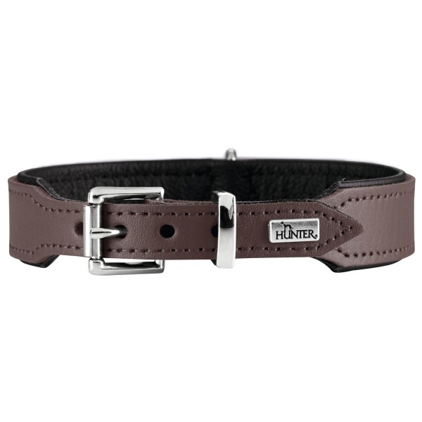 Hunter - Halsband Basic - Hundehalsband Gr Halsumfang 51-58 cm braun/schwarz Hunter - Halsband Basic - Hundehalsband Gr Halsumfang 51-58 cm braun/schwarz von Hunter
