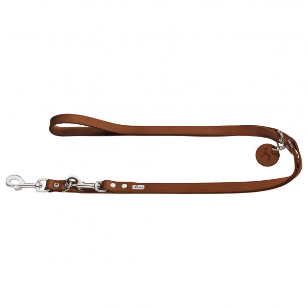 Hunter - Verstellbare Führleine Leder - Hundeleine Gr Länge max. 200 cm - Breite 1,6 cm cognac von Hunter