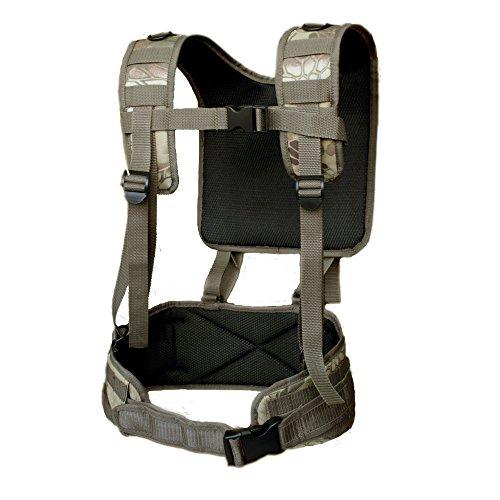 Hunting Explorer Tactical MOLLE Battle Belt + Militär Battle Belt Harness Tragender H-Harness Patrol Belt für Outdoor-Aktivitäten von Hunting Explorer