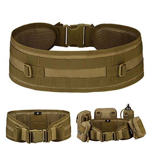 HUNTVP Taktischer Gürtel Verstellbar Molle Gürtel Militär Koppel Nylon Tactical Belt Wasserdicht Schnellverschluss Armee für Polizei Security Sicherheit Wandern Bergsteigen Outdoor - Braun HUNTVP Taktischer Gürtel Verstellbar Molle Gürtel Militär Koppel Nylon Tactical Belt Wasserdicht Schnellverschluss Armee für Polizei Security Sicherheit Wandern Bergsteigen Outdoor - Braun von HUNTVP