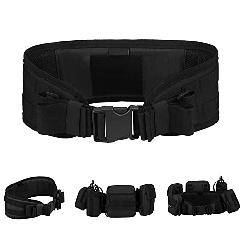 HUNTVP Taktischer Gürtel Verstellbar Molle Gürtel Militär Koppel Nylon Tactical Belt Wasserdicht Schnellverschluss Armee für Polizei Security Sicherheit Wandern Bergsteigen Outdoor - Schwarz HUNTVP Taktischer Gürtel Verstellbar Molle Gürtel Militär Koppel Nylon Tactical Belt Wasserdicht Schnellverschluss Armee für Polizei Security Sicherheit Wandern Bergsteigen Outdoor - Schwarz von HUNTVP