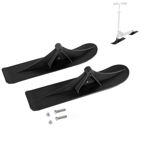 Huraoerrrr Snow Scooter Ski Schlitten, 2pcs Schneeschlitten Ski -Roller -Konvertierungs -Kit, Außenwinterradfahrer -Ski -Ansatz für Kinder Ski -Skatebrettschlittenzubehör von Huraoerrrr