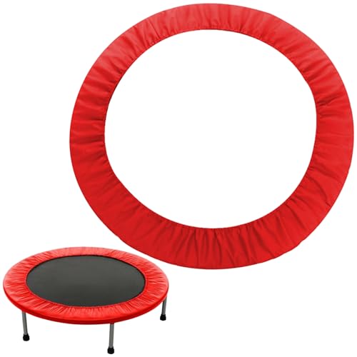 Huraoerrrr Trampolin Spring Cover 36in Round Trampolin Pad Schutz Trampolin-Abdeckung für Kinder mit elastischen Schwamm, die abrasiv-resistentes Oxford-Stoff Rot-Trampolin-Padersatz ersetzt von Huraoerrrr