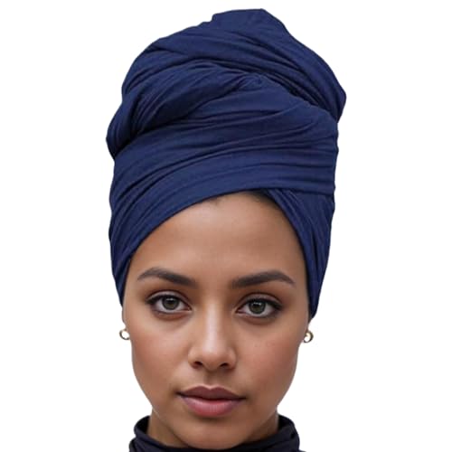 Kopfhülle für Frauen, 71 x 32 extra langes, dehnbares, super weicher bequemer Kopfschal, atmungsaktive Sommerhacke für Sommerschalle, Turban, Wickel oder Schal von Huraoerrrr