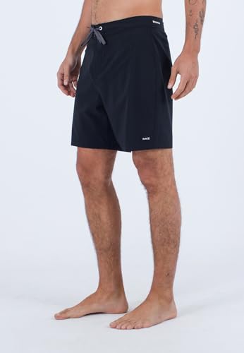 Boardshort Herren - Phntm-Eco O&O Solid 18', Schwarz von Hurley