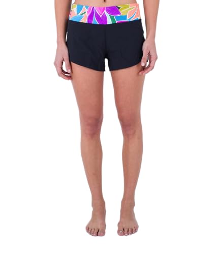 Hurley Damen 2.5' Soft Waist Boardshort Badeanzug, Black/Isla Multi, XS von Hurley