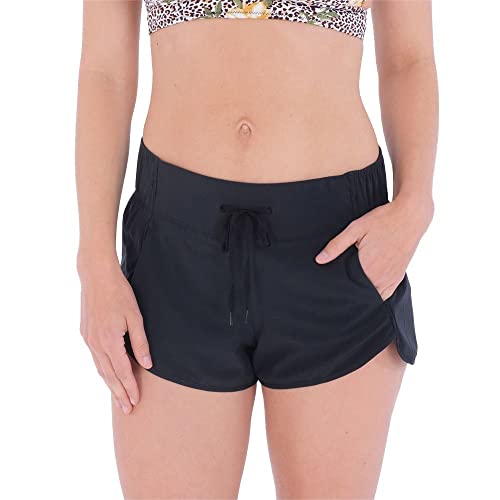 Hurley Damen Aquas Solid 2.5' Boardshort Board-Shorts, schwarz, L Hurley Damen Aquas Solid 2.5' Boardshort Board-Shorts, schwarz, L von Hurley