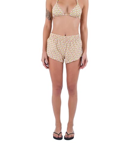 Hurley Damen City Block Swim Short Badeanzug, Sweet Cream, M Hurley Damen City Block Swim Short Badeanzug, Sweet Cream, M von Hurley