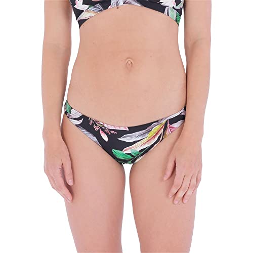 Hurley Damen Flora Revo Moderate Bikini Bottoms, Creme, XS von Hurley