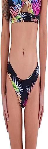 Hurley Damen Hana Rvsb Cheeky Hipster Bikinihöschen, Black/Tiki Multi, L Hurley Damen Hana Rvsb Cheeky Hipster Bikinihöschen, Black/Tiki Multi, L von Hurley