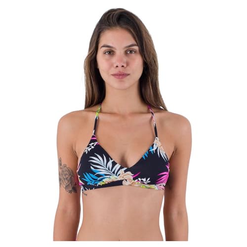 Hurley Damen Hana verstellbares Bikinioberteil, Black, L Hurley Damen Hana verstellbares Bikinioberteil, Black, L von Hurley