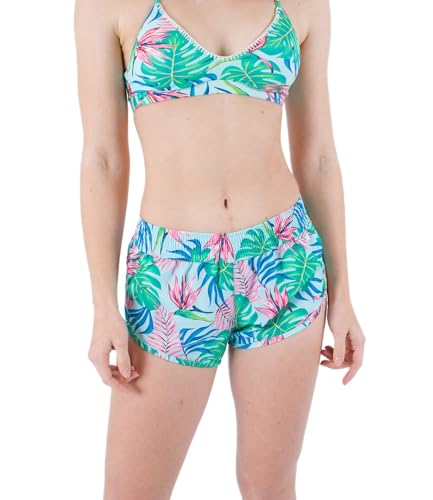 Hurley Damen Java Tropical Beachrider 2.5' Boardshort Badeanzug, Tide Pool, M von Hurley