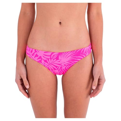 Hurley Damen Jungle Walk Moderate Bottom Bikinihöschen, Pink Punch, L Hurley Damen Jungle Walk Moderate Bottom Bikinihöschen, Pink Punch, L von Hurley