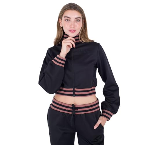 Hurley Damen Kurze Trainingsjacke Jacke, Schwarz, XS Hurley Damen Kurze Trainingsjacke Jacke, Schwarz, XS von Hurley