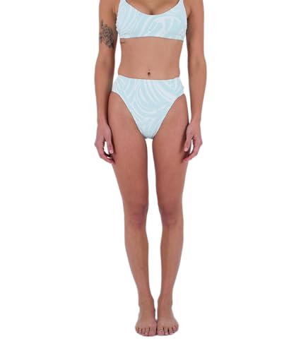 Hurley Damen Moderate High Waist Bikinihöschen, Wave Runner Multi, S von Hurley