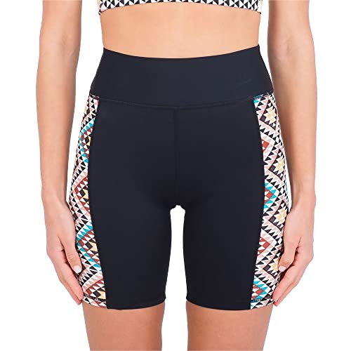 Hurley Damen Mosaic Geo Long Line Surf Short Bikini Bottoms, Schwarz, Mehrfarbig, XS Hurley Damen Mosaic Geo Long Line Surf Short Bikini Bottoms, Schwarz, Mehrfarbig, XS von Hurley