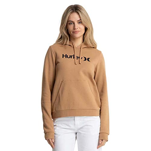 Hurley Damen OAO Seasonal Hoodie Kapuzenpullover, beige, XS Hurley Damen OAO Seasonal Hoodie Kapuzenpullover, beige, XS von Hurley