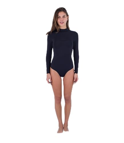 Hurley Damen OAO Solid Back Zip Surfsuit Einteiliger Badeanzug, Black, M von Hurley