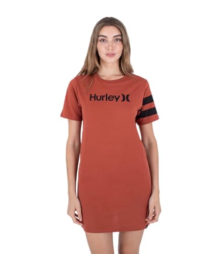 Hurley Damen Oceancare O&o T-Shirt Ss Kleid, Verwaschene Koralle, M Hurley Damen Oceancare O&o T-Shirt Ss Kleid, Verwaschene Koralle, M von Hurley