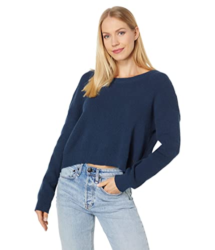 Hurley Damen Overlap Back Sweater Sweatshirt, Indigoblau (Mood Indigo), L von Hurley