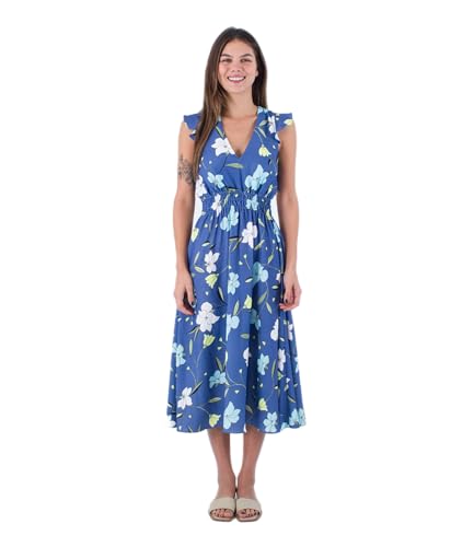Hurley Damen Poppy Maxi Dress, Dunkelblau, S Hurley Damen Poppy Maxi Dress, Dunkelblau, S von Hurley