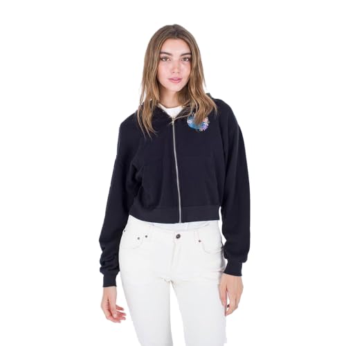 Hurley Damen Protect The Sea Crop Zip Up Hoodie Kapuzen-Sweatshirt, Schwarz, XS Hurley Damen Protect The Sea Crop Zip Up Hoodie Kapuzen-Sweatshirt, Schwarz, XS von Hurley