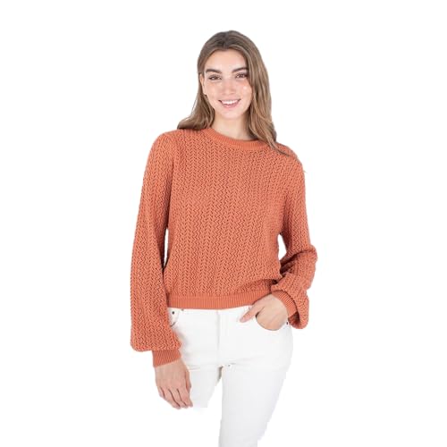 Hurley Damen Rebellen-Herz Pullover Sweater, Crabapple, S Hurley Damen Rebellen-Herz Pullover Sweater, Crabapple, S von Hurley
