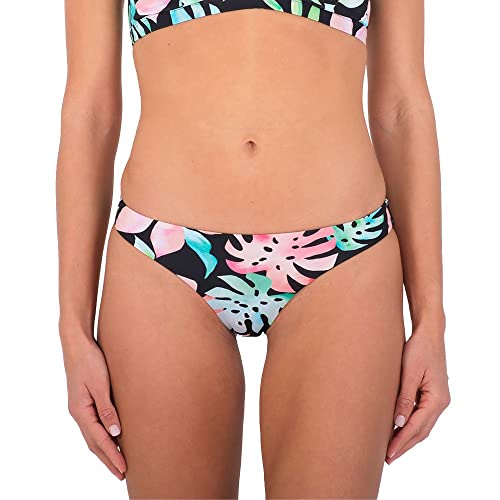 Hurley Damen Rvsb Moderate Bikini Bottoms, Tropix Schwarz, M Hurley Damen Rvsb Moderate Bikini Bottoms, Tropix Schwarz, M von Hurley