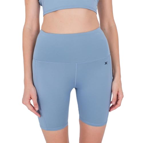 Hurley Damen Solide 2,1 m Fahrrad Bermuda-Shorts, blau, S Hurley Damen Solide 2,1 m Fahrrad Bermuda-Shorts, blau, S von Hurley