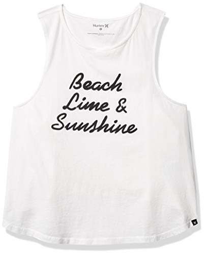 Hurley Damen Tanktop W Good Times Flouncy Tank, White, XS, CQ6433 Hurley Damen Tanktop W Good Times Flouncy Tank, White, XS, CQ6433 von Hurley